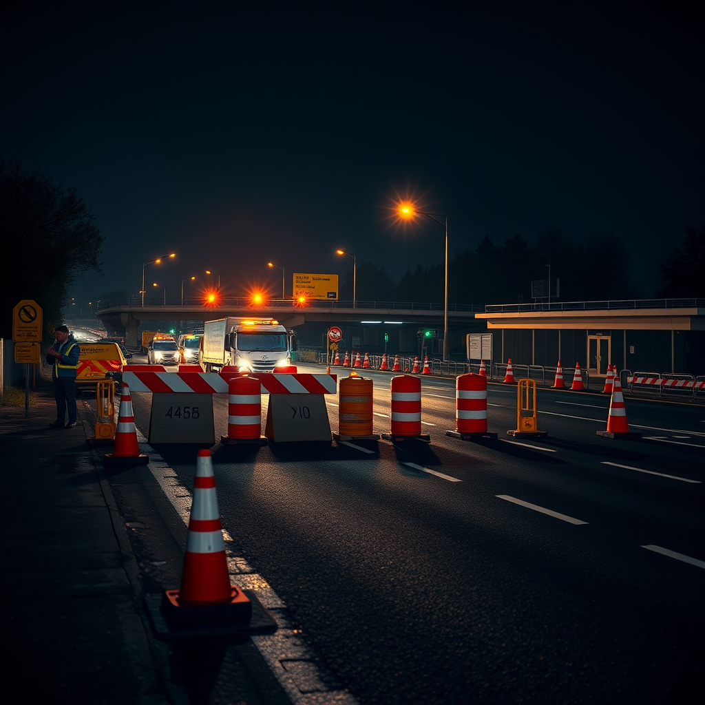Overnight closure on A34 slip road for junction works
